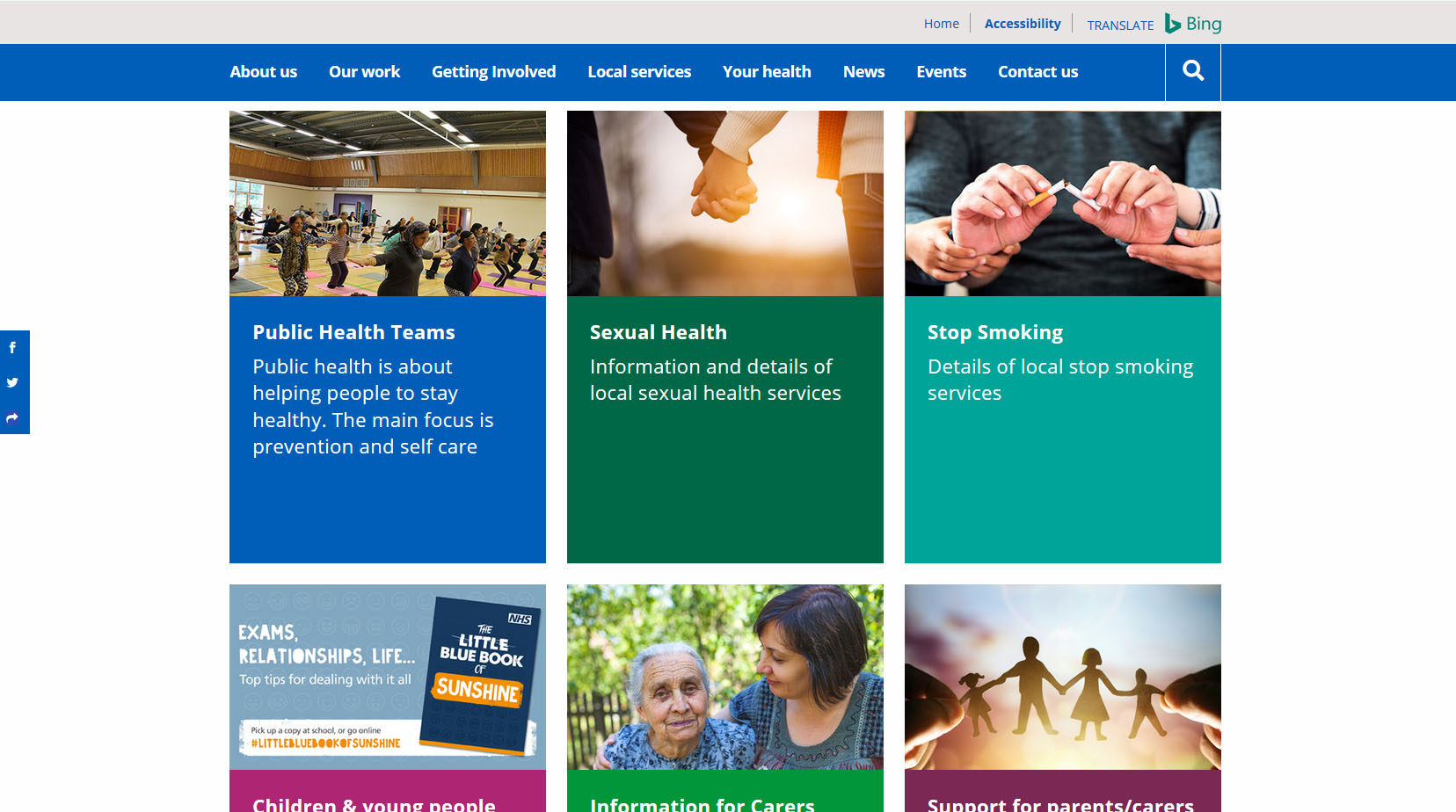 NHS website designers and developers